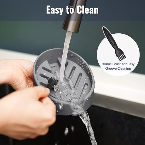 NiHome Silicone Soap Dish with Drainage for Kitchen & Bathroom