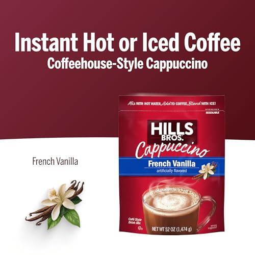 Hills Bros. French Vanilla Cappuccino Mix - 52 oz Instant Drink