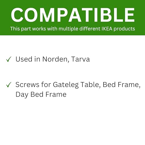Pack of 8 Replacement Screws for IKEA Bed Frame & Daybed
