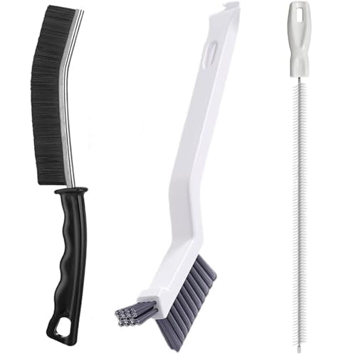 Flexible Drain Cleaning Brush Kit for Hair & Pipe Blockages - 3-Piece Set