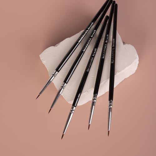 MARROSA Synthetic Pointed Eyeliner Brush for Gel and Liquid Makeup