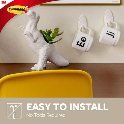 Command Medium Indoor Designer Hooks - 2 Hooks, 4 Strips