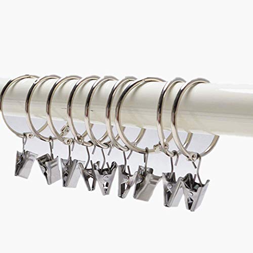 DODXIAOBEUL 30-Pack Curtain Clips with Rings - 3 Inch for Easy Hanging