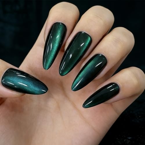 Redykat Extra Long Stiletto Cat Eye Press On Nails Glossy Fake Nails