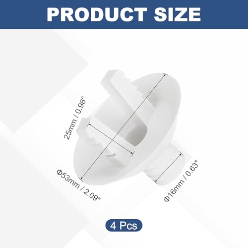 uxcell 4-Pack Air Conditioner Drain Hose Connector Elbows - 25mm, White