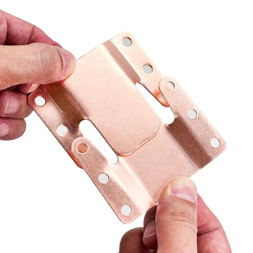 Universal Sectional Sofa Connector Brackets – Heavy-Duty Rose Gold (12 Pack)