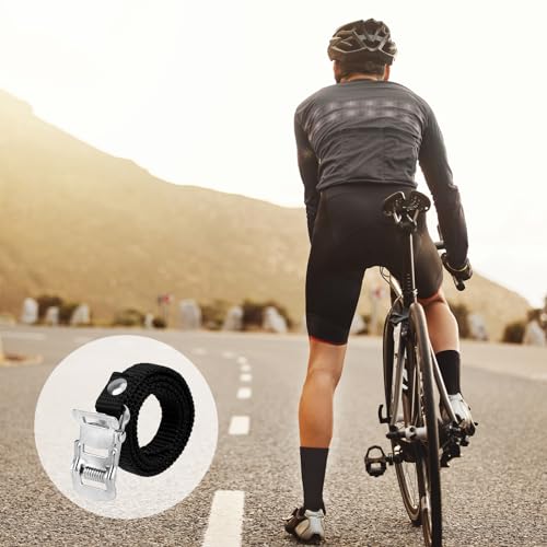 4 PCS Bike Pedal Straps Universal Replacement Foot Pedal Straps for Bicycles or Exercise Bike Spin