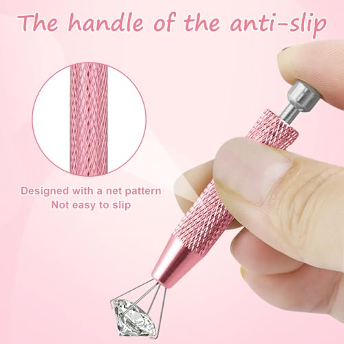 Piercing Ball Grabber Tool Set - 4 Claw Gemstone Pickup Tweezers 2 Pack