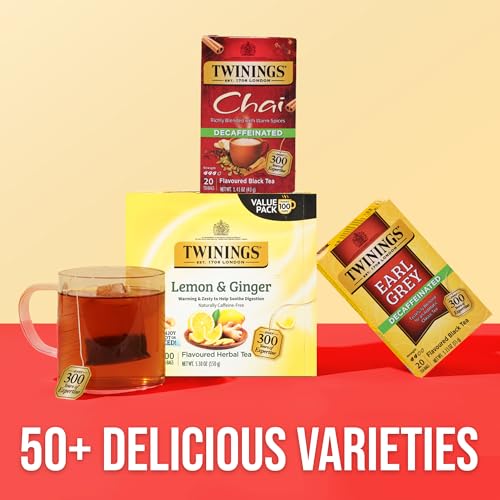 Twinings Decaffeinated Chai Tea Bags - 20 Individually Wrapped Bags