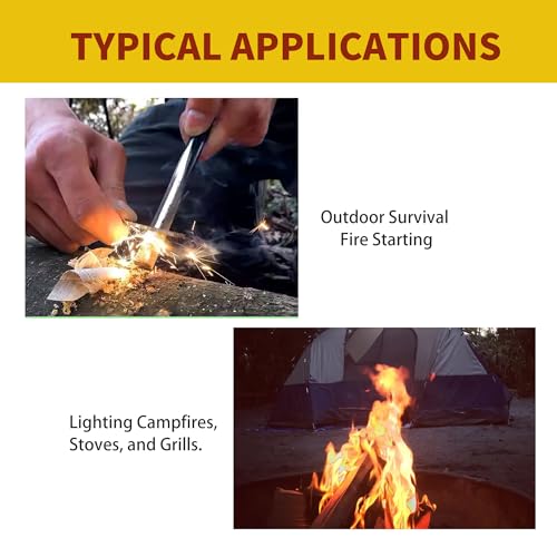 A.I.FORCE 3-Pack Magnesium Fire Starter Rods - 99% Purity