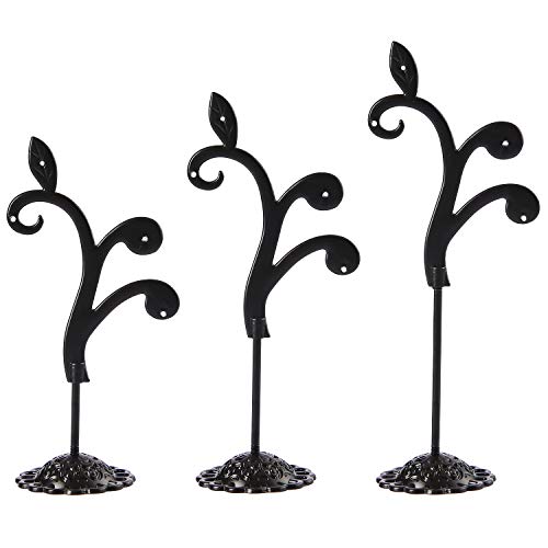 Detachable Metal Earring Stand - 3 Pcs Vine Design Holder
