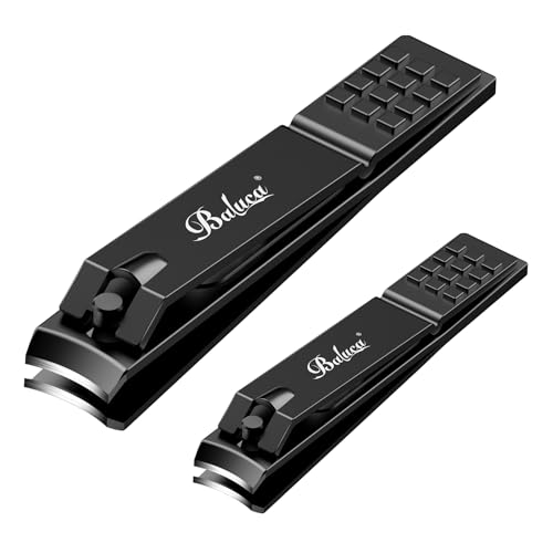 Baluca Heavy Duty Curved Nail Clipper Set for Thick Toenails and Seniors
