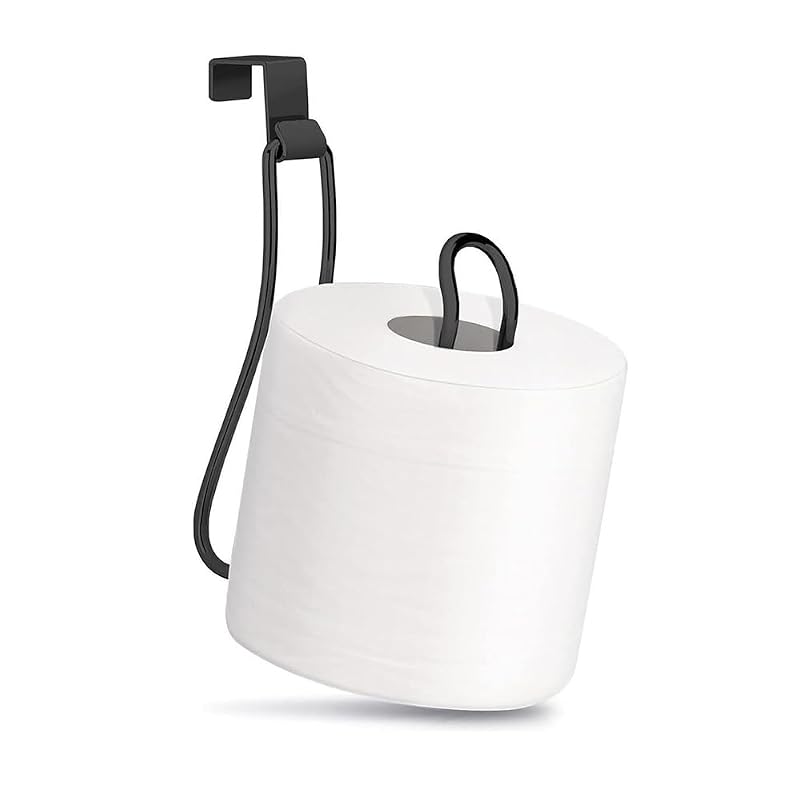 Black Wall Mounted Toilet Paper Holder - Premium Rustproof Design