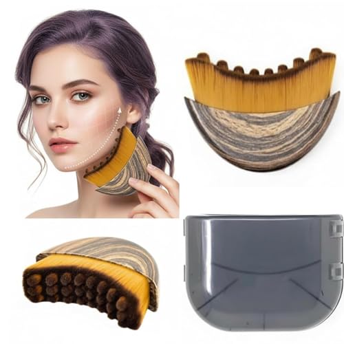 LHJL Lymphatic Contour Face Brush, Manual Drainage Massager & Sculpting Tool