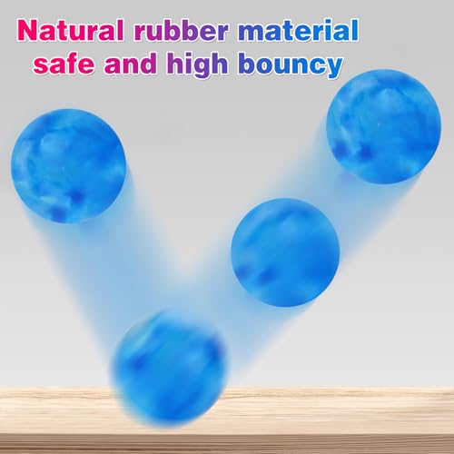 46 Pack High Bouncing Balls - Assorted Rubber Balls for Party Favors