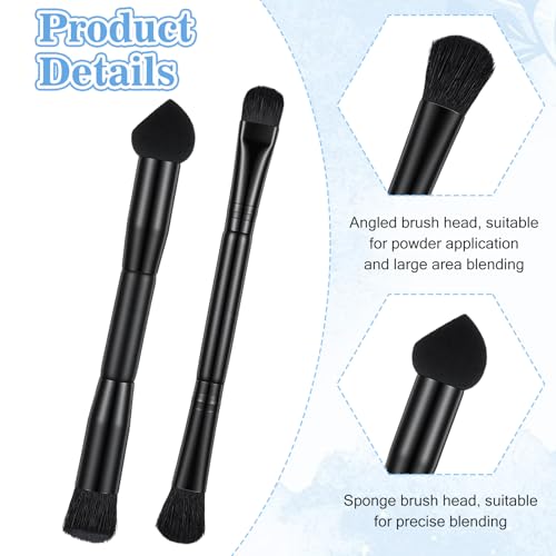 Dual Ended Hairline Powder Brush Set 2PCS Root Touch Up Sponge Tool