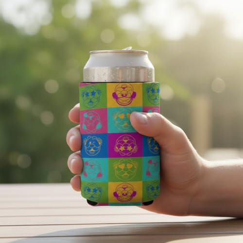 Dr. Simi Pop Art Neoprene Can Cooler Sleeve - 12 oz Insulator