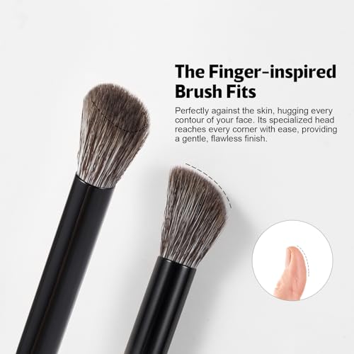 ACMEBEAUTY Angled Nose Contour Brush for Powder Highlighting and Blending
