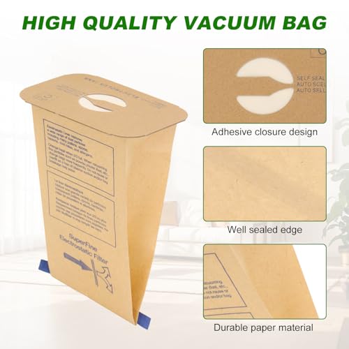 8 Pack Style C Vacuum Cleaner Bags for Electrolux Canister Vacuums