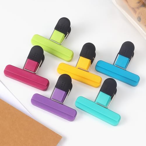 Tamaki 6 Pack Durable Plastic Chip Clips - Assorted Colors