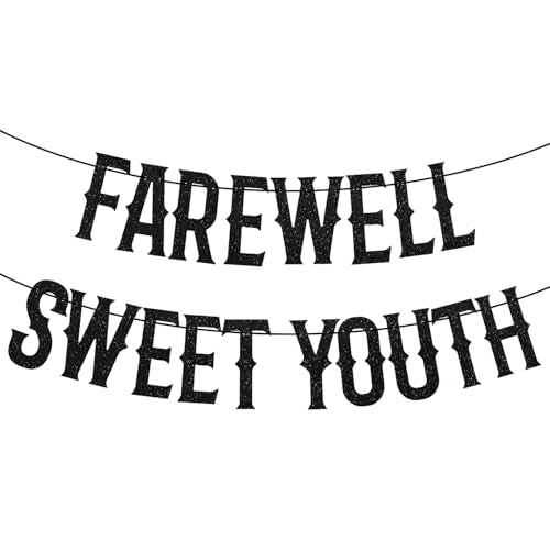 Funeral Farewell Sweet Youth Banner for Birthday Party Decorations