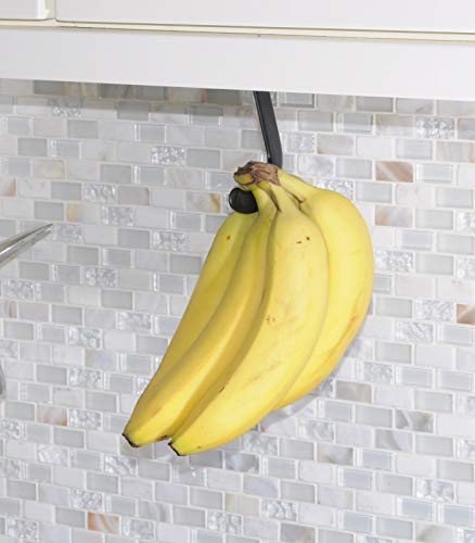 Gadjit Black Banana Hook - Under Cabinet Hanger for Fresh Bananas
