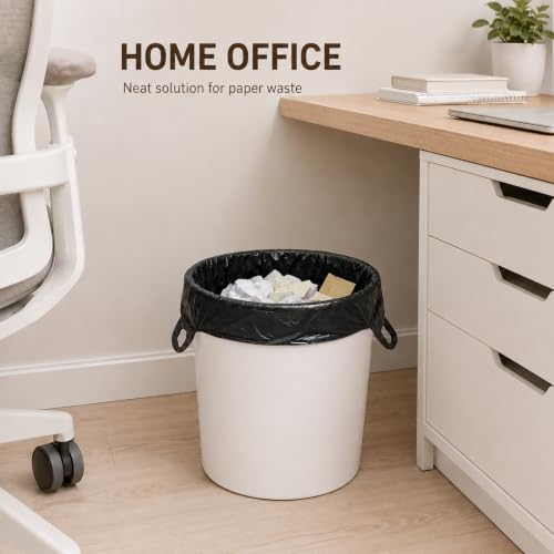 YoYoRain Black 4-Gallon Trash Bags with Handles - 100 Pack, 11x21 Inch Small Garbage Bags for Kitchen Bathroom Office