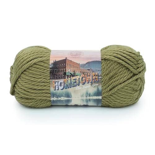 Lion Brand Hometown Super-Bulky Yarn - Lakeland Olive, 1 Pack