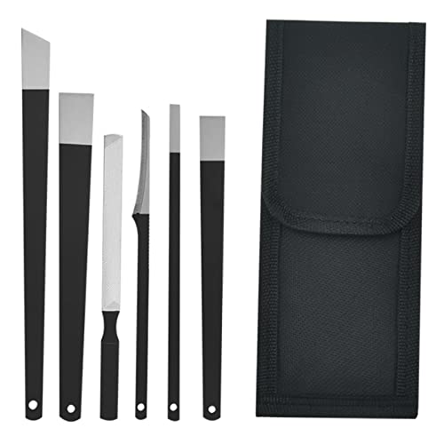 Woerma 6-Piece Professional Pedicure Knife Set with Storage Bag