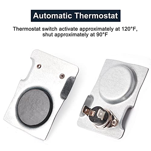 Hiorucet Magnetic Thermostat Switch for Gas Fireplace - Automatic Temperature Sensor - Compatible with Heat N Glo, Regency, Majestic