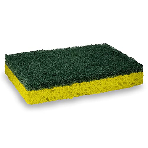 Amazon Basics Heavy Duty Scrub Sponges, Dual-Sided Kitchen Scourers, 36-Pack