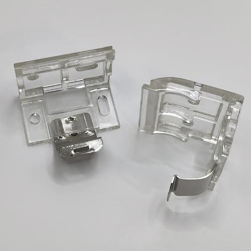 4 PCS Mounting Brackets with Metal Clips for 1" PVC Cordless Blinds