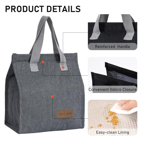 Insulated Lunch Bag for Men & Women - Reusable, Leakproof Tote