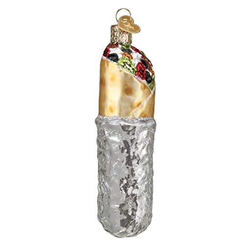 Handcrafted Glass Burrito Christmas Tree Ornament - Festive Holiday Decor