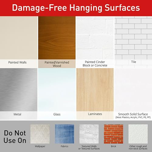 Command Clear Decorating Clips with Adhesive Strips - 40 Clips & 48 Strips for Damage-Free Hanging Lights