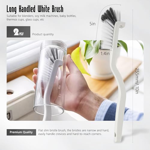 BDS-HOME 12-Piece Crevice Cleaning Brush Set for Kitchen and Bathroom