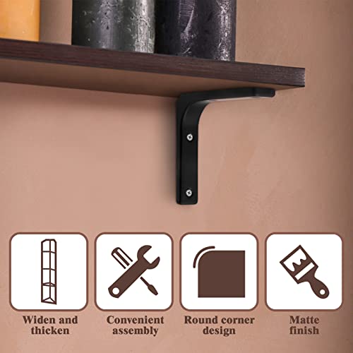6-Pack Heavy-Duty 6x5 Inch L Brackets with Screws & Anchors