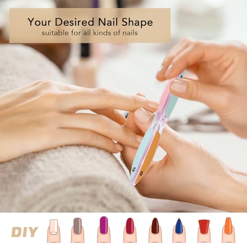 ToNewBe 6-Sided Nail File and Buffer - All-in-One Shaping and Polishing Tool