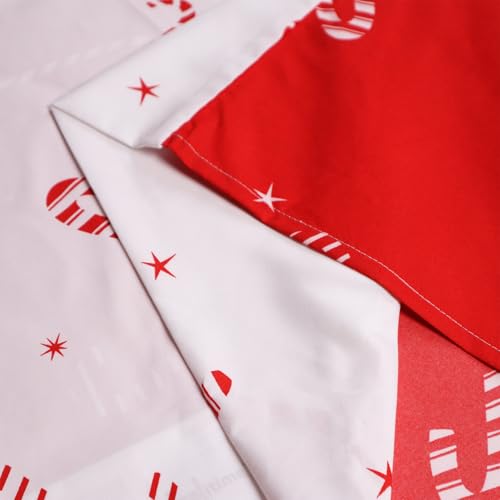 Christmas Duvet Cover Set Twin Size Microfiber Bedding with Zipper - Festive Print
