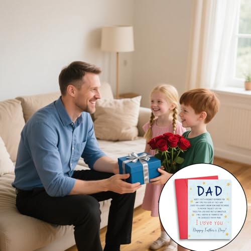 Funny Father's Day Card for Dad, Husband, Stepdad - Gift from Kids