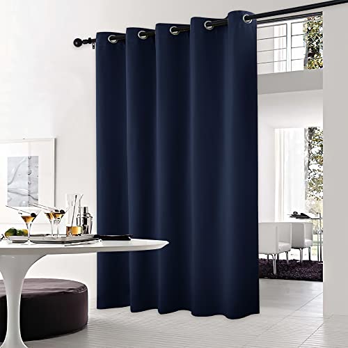 NICETOWN Navy Blackout Curtain Panel - 70" x 95" Thermal Insulated