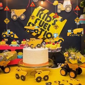 10-Piece Construction Party Banner Set - Kids Birthday Decor