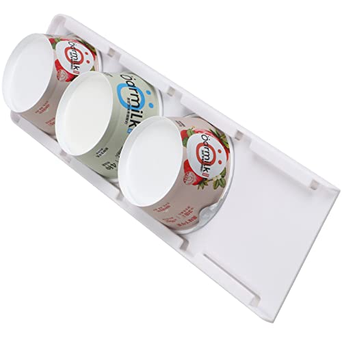 Semcide Sliding Yogurt Organizer for Fridge - 4 Cup Holder, 1 Pack