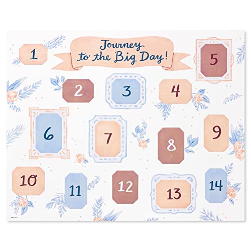 Wedding Countdown Calendar by American Greetings - 14-Day Bridal Shower Gift