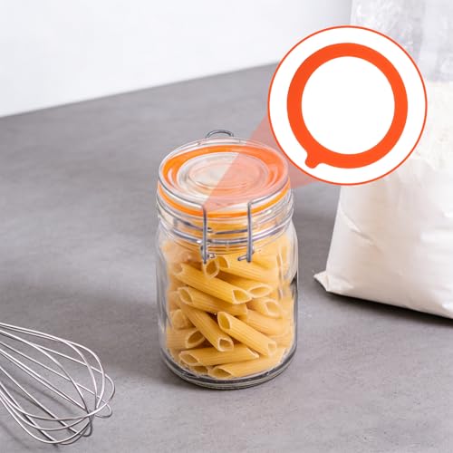 Gallipower Silicone Gasket Replacement Rings for Glass Mason Jars 3.74in