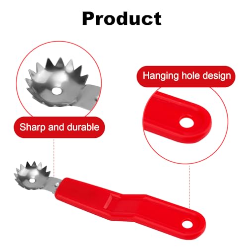 4-Pack Tomato Corer Tool Set with Ergonomic Handle