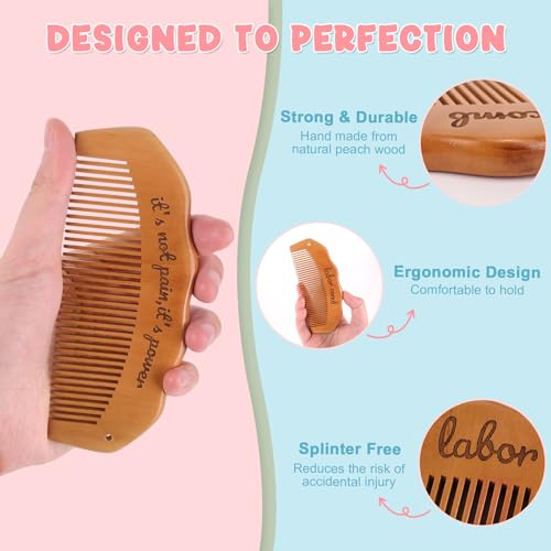 Labor Pain Relief Birth Comb - Natural Acupressure Tool for Pregnancy and Hospital Bag