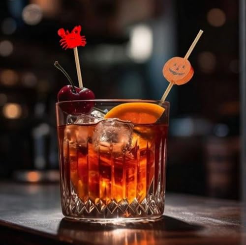 Mini Crabs Cocktail Picks - 100 Natural Bamboo Toothpicks