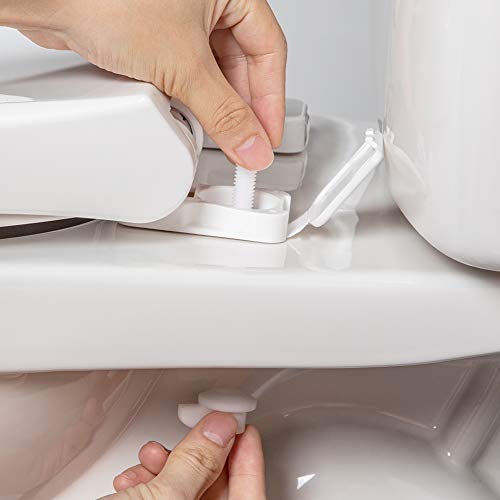 Plastic Bolt for Toilet Seat with Nut - Easy Installation, White