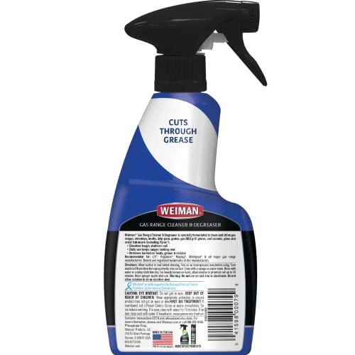 Weiman Heavy Duty Gas Range Cleaner & Degreaser - 2 Pack, 24 Oz